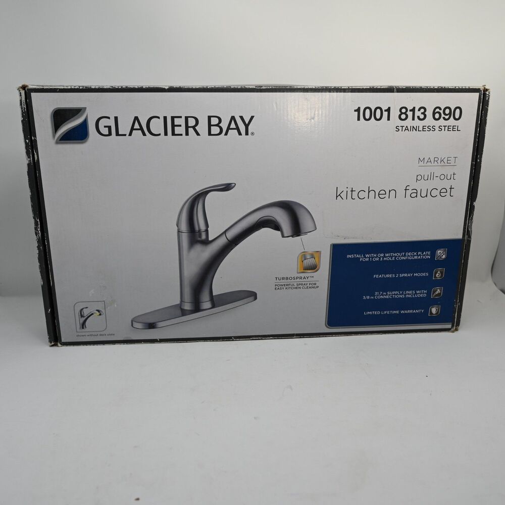 lacier Bay 67737-0008D2 Market Single-Handle Pull-Out Sprayer Kitchen Faucet